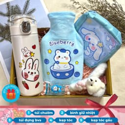 Thumbnail Bộ quà tặng bạn gái túi chườm bụng đa năng 350ml LABOON kèm bình giữ nhiệt và phụ kiện siêu xinh 4