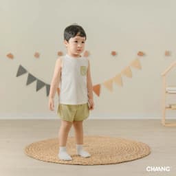 Thumbnail Bộ quần áo ba lỗ túi ngực Bloom cho bé trai 4