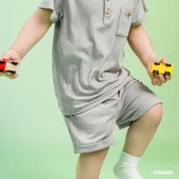 Thumbnail Bộ quần áo cộc cổ trụ Monster cho bé trai chất liệu tăm lạnh 1