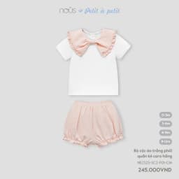 Thumbnail Bộ quần áo cộc Nous petit à petit / Premium ( 0 - 2 tuổi ) 3