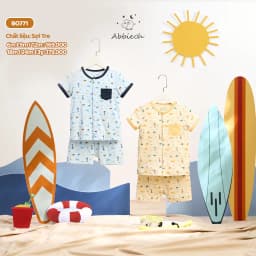 Thumbnail Bộ quần áo cộc tay ABBIEOH họa tiết con vật cho bé trai 0-3 tuổi BO783 BO412 BO614 BO750 BO764 BO771 3