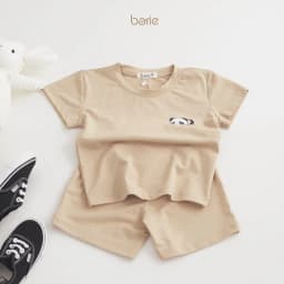 Thumbnail Bộ quần áo cộc tay cho bé trai bé gái Borie chất liệu cotton lạnh in họa tiết ở ngực Size 7-18kg A005 4