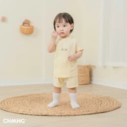 Thumbnail Bộ quần áo cộc tay cúc chéo Bloom cho bé gái và bé trai 1