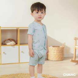 Thumbnail Bộ quần áo cộc tay cúc giữa Bloom cho bé gái và bé trai 2