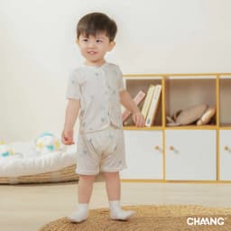 Thumbnail Bộ quần áo cộc tay cúc giữa Bloom cho bé gái và bé trai 3