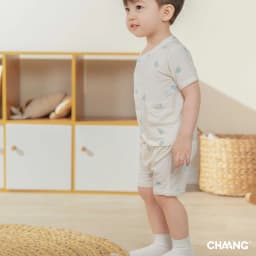 Thumbnail Bộ quần áo cộc tay cúc giữa Bloom cho bé gái và bé trai 4
