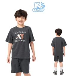 Thumbnail Bộ Quần Áo Cộc Tay K'S CLOSET Hình In Ngộ Nghĩnh Cho Bé Trai Từ 10-55kg (2-14 tuổi) OL12THS/ E005THS/ E020FOS/ E002FIS 4