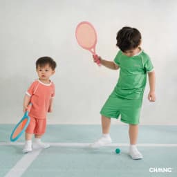 Thumbnail Bộ quần áo cộc tay phối raglan Olympia cho bé trai 2