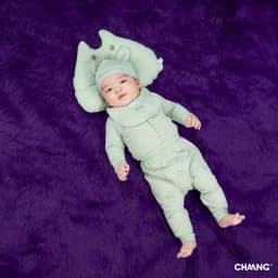 Thumbnail Bộ quần áo dài tay cúc giữa Monster cho bé sơ sinh chất liệu tăm lạnh 1