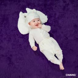 Thumbnail Bộ quần áo dài tay cúc giữa Monster cho bé sơ sinh chất liệu tăm lạnh 2