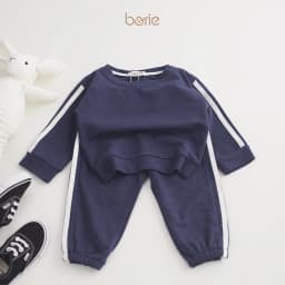 Thumbnail Bộ quần áo dài tay thể thao cho bé trai bé gái Borie chất liệu cotton da cá co giãn tốt tạo sự thoải mái khi mặc A006 2