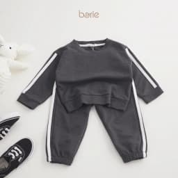 Thumbnail Bộ quần áo dài tay thể thao cho bé trai bé gái Borie chất liệu cotton da cá co giãn tốt tạo sự thoải mái khi mặc A006 4