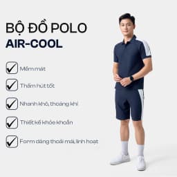 Thumbnail Bộ Quần Áo Nam Polo AIR-COOL Mùa Hè 5S FASHION Nhẹ Mát, Phong Cách Thể Thao, Thiết Kế Can Phối Khỏe Khoắn (BAPC24005) 2