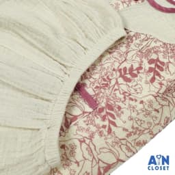 Thumbnail Bộ quần áo Ngắn bé gái họa tiết Hoa Lá Hồng Xô muslin - AICDBGH40HP0 - AIN Closet 2