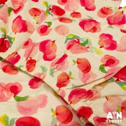 Thumbnail Bộ quần áo Ngắn bé gái họa tiết Đào Đỏ Cotton - AICDBGCELHHH - AIN Closet 2