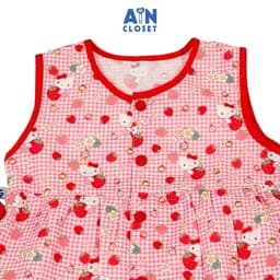 Thumbnail Bộ quần áo Ngắn bé gái họa tiết Kitty Đỏ cotton - AICDBGODOHEO - AIN Closet 1