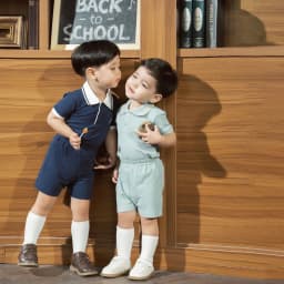 Thumbnail Bộ quần áo ngắn tay cổ Polo BU Baby cho bé chất liệu sợi tre và bông hữu cơ - Ponie BPN130308 | Quần áo chính hãng 3