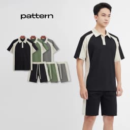 Thumbnail Bộ Quần Áo Polo Cotton Basic Phối Ver3 PATTERN PB011 1