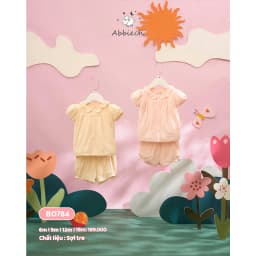 Thumbnail Bộ quần áo sát nách bé gái ABBIEOH cotton hoa nhí tay bèo dễ thương cho bé BO753 BO776 BO784 BO752 4