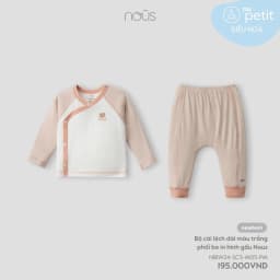 Thumbnail Bộ quần áo sơ sinh cài lệch newborn Nous (3-5.5kg) 4