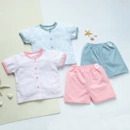 Thumbnail Bộ Quần Áo Sơ Sinh Cộc Tay, Nút Giữa New MIOMIO - Hoạ Tiết Cho Bé Trai, Bé Gái (Từ 0-24 tháng), Vải Cotton 1