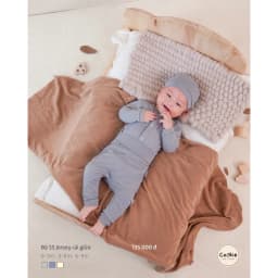 Thumbnail Bộ Quần Áo Sơ SInh COOKIE Jersey Cài Giữa Cho Bé Từ 0 Đến 9 Tháng 4