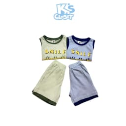 Thumbnail Bộ Quần Áo Tanktop Ba Lỗ K's Closet Chất Liệu Vải Cotton Cho Bé Trai (2-14 tuổi) từ 10kg - 58kg KT075FIS 1