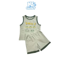 Thumbnail Bộ Quần Áo Tanktop Ba Lỗ K's Closet Chất Liệu Vải Cotton Cho Bé Trai (2-14 tuổi) từ 10kg - 58kg KT075FIS 2