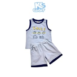 Thumbnail Bộ Quần Áo Tanktop Ba Lỗ K's Closet Chất Liệu Vải Cotton Cho Bé Trai (2-14 tuổi) từ 10kg - 58kg KT075FIS 3