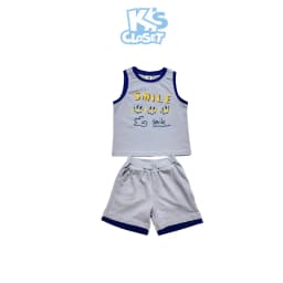 Thumbnail Bộ Quần Áo Tanktop Ba Lỗ K's Closet Chất Liệu Vải Cotton Cho Bé Trai (2-14 tuổi) từ 10kg - 58kg KT075FIS 4