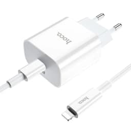 Thumbnail Bộ sạc nhanh Hoco C76 Plus kèm cáp Typec to IP PD20W dùng cho IP8 đến 14promax dài 1m, Chân Tròn 2