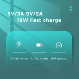 Thumbnail Bộ sạc Nhanh KIVEE AC dòng 20W gồm 1 cổng ra dây cáp dài 1m cho điện thoại di động 3