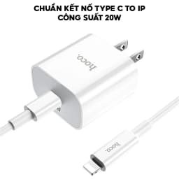 Thumbnail Bộ Sạc Nhanh PD 20W Chính Hãng HOCO Cho IP 7-8-X-Xr-Xs-Xsm-11-12-13-14-15-Pro-Plus-Promax - Không Nóng Máy, Không Đơ 3