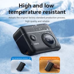 Thumbnail Bộ sạc pin máy ảnh kỹ thuật số LLANO với ngăn đựng thẻ sd cho Sony np-fz100 4