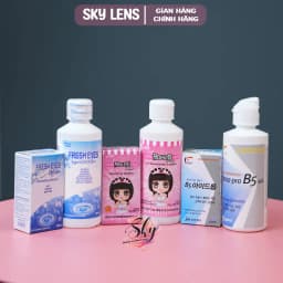 Thumbnail Bộ sản phẩm Nước Ngâm 150ml & Nước Nhỏ mắt 15ml Sky contact lens 1