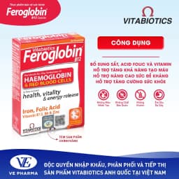 Thumbnail Bộ Sản Phẩm Vitabiotics OSTEOCARE Giúp Xương Chắc Khỏe 30 Viên Và FEROGLOBIN B12 Bổ Sung Sắt 30 Viên 2