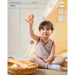 Thumbnail Bộ Sát Nách Cho Bé COOKIE, Bộ Sporty Phối Viền Từ 6 Tháng Đến 5 Tuổi 2025 3