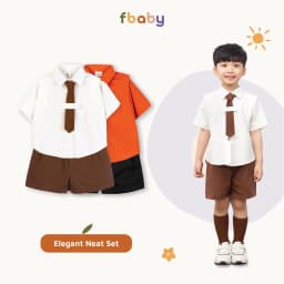 Thumbnail Bộ sơ mi hè bé trai phối tay kèm cà vạt Fbaby - FB023 1