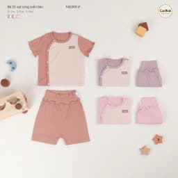Thumbnail Bộ Sơ Sinh Cho Bé Gái COOKIE Vạt Sóng Cuốn Bèo Cho Bé Từ 0 Đến 9 Tháng 2025 4