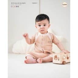 Thumbnail Bộ Sơ Sinh Cộc Tay COOKIE Wavy Cài Giữa Cho bé Từ 0 Đến 9 Tháng 2025 1