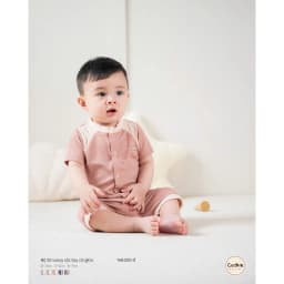 Thumbnail Bộ Sơ Sinh Cộc Tay COOKIE Wavy Cài Giữa Cho bé Từ 0 Đến 9 Tháng 2025 4