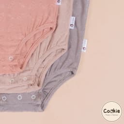 Thumbnail Bộ Sơ Sinh COOKIE, Body Bèo Cá Chui Đầu,Dệt Hình Xương Cá, Viền Tay Bèo Cho Bé Sơ Sinh 6 Tháng Và 12 Tuổi 3