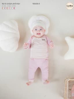 Thumbnail Bộ Sơ Sinh COOKIE Cài Lệch Phối Thân Dài Tay Cho Bé Từ 0 Tháng Đến 9 Tháng 2025 4