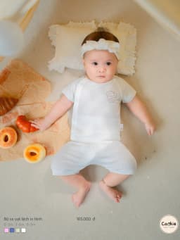 Thumbnail Bộ Sơ Sinh COOKIE Vạt Lệch In Hình Cho Bé Từ Newborn Đến 9 Tháng 2025 1