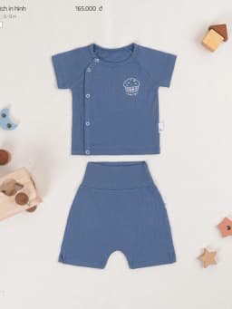 Thumbnail Bộ Sơ Sinh COOKIE Vạt Lệch In Hình Cho Bé Từ Newborn Đến 9 Tháng 2025 2