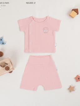 Thumbnail Bộ Sơ Sinh COOKIE Vạt Lệch In Hình Cho Bé Từ Newborn Đến 9 Tháng 2025 4