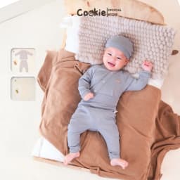 Thumbnail Bộ Sơ Sinh Jersey COOKIE, Bộ Quần Áo Sơ SInh Jersey Vạt Chéo Cho Bé Từ 0 Đến 9 Tháng 1
