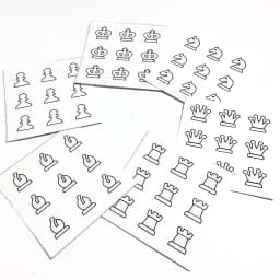 Thumbnail Bộ sticker rubik cờ vua DƯƠNG SINH, cho khối 3x3x3 (6 miếng dán) 2
