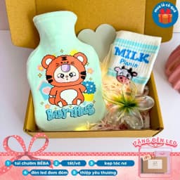 Thumbnail Bộ sưu tập túi chườm baby three 12 con giáp size 350ml 1000ml mix kèm phụ kiện tóc dễ thương 3
