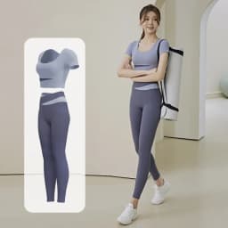 Thumbnail Bộ tập gym nữ đồ tập yoga cao cấp LUHAZO Siêu Co Giãn Có Mút Ngực Co Dãn 4 Chiều Nâng Mông MDMK Pickleball 4